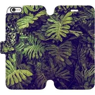 Flipové pouzdro na mobil Apple iPhone 6 / iPhone 6s - V136P Zelená stěna z listů (5903226136759)