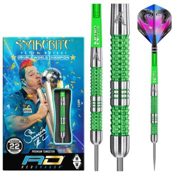 Dart szett Red Dragon steel Peter Wright Snakebite Mamba 22g, 90% 