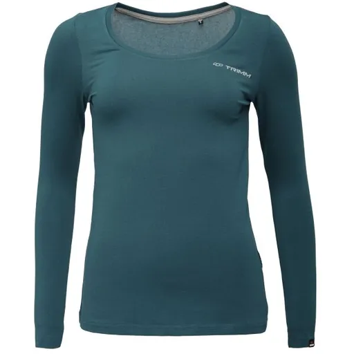 TRIMM BRAVE LADY Dámské tričko s dlouhým rukávem, tyrkysová, velikost