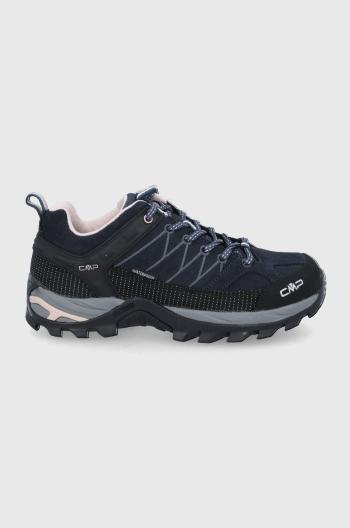 Boty CMP RIGEL LOW WMN TREKKING SHOES WP dámské, tmavomodrá barva