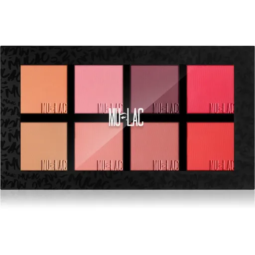 Mulac Cosmetics Moody Blushes paleta tvářenek 8x6 g