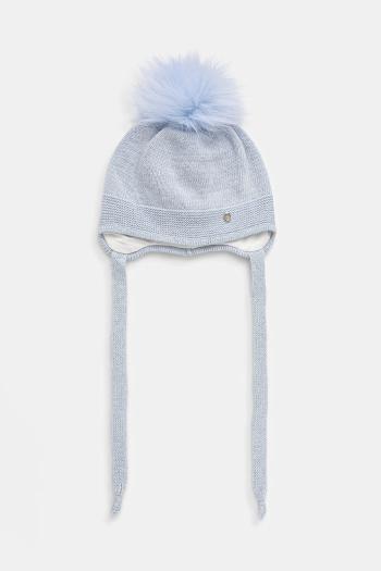 Detská čiapka s prímesou vlny Jamiks BALACAR II biela, JZH440