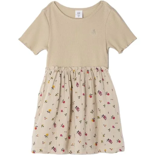 GAP BABY Dívčí šaty, béžová, velikost