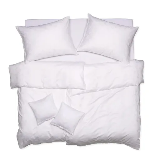 SCANquilt povlečení EXCLUSIVE TENCEL PLUS peříčka bílá 140 x 200/70 x 90 cm