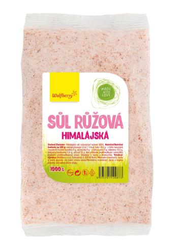 Wolfberry Himalájská sůl růžová jemná 1000 g