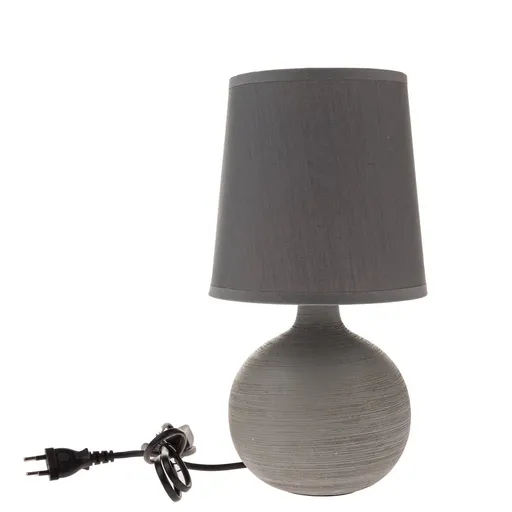 Keramická stolní lampa Grafit, 29 cm, šedá