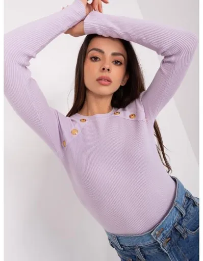 Fuchsiový dámský svetr plus size s viskózou