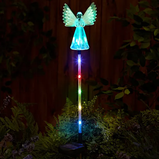 LED solární anděl