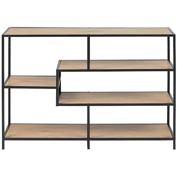 Regál / knihovna s 3 policemi Seaford, 114 cm, dekor dub (0000089162)