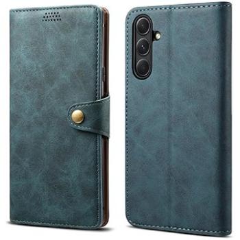 Lenuo Leather flipové pouzdro pro Samsung Galaxy A54 5G, modrá (348445)