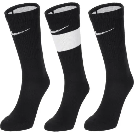 Nike Y NK ELITE CREW 3PR Dětské ponožky, černá, velikost