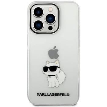 Karl Lagerfeld IML Choupette NFT Zadní Kryt pro iPhone 14 Pro Max Transparent (KLHCP14XHNCHTCT)