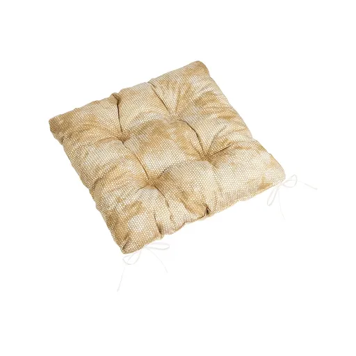 Bellatex Sedák Adéla prošívaný Hadí kůže hnědá, 40 x 40 cm