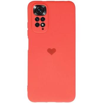 Vennus Valentýnské pouzdro Heart pro Xiaomi Redmi Note 11 Pro/ Redmi Note 11 Pro 5G - korálové (TT4401)