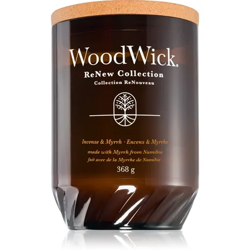 Woodwick Renew Incense & Myrrh vonná svíčka 368 g