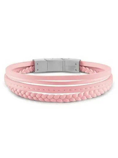 Guess pánský růžový náramek JUMB01345JWSTPI T/U