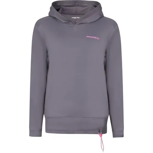 PROGRESS DOMINANTA Dámská mikina s kapucí, šedá, velikost