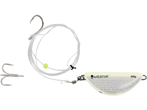 Westin návazec sea rigs halibut anti twist rig glow - 450 g