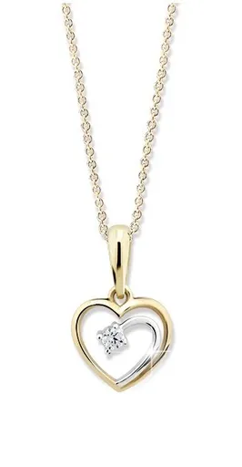 Cutie Jewellery Romantický přívěsek ze žlutého zlata Z6300-1602-40-10-X-R1