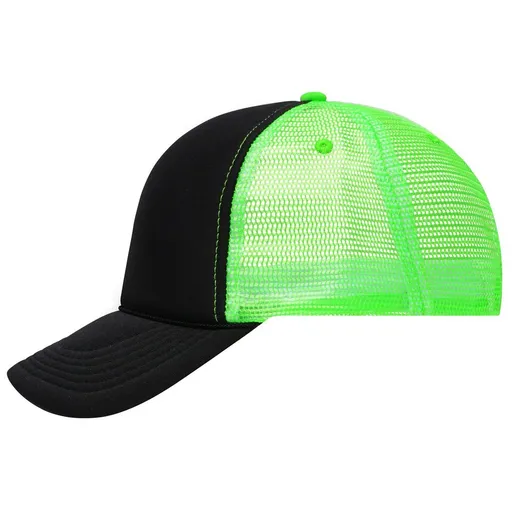 Myrtle Beach (Daiber) Retro kšiltovka trucker MB6550 - Černá / neonově zelená