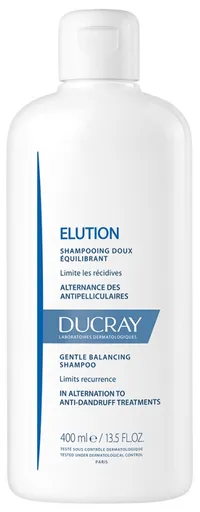 Ducray Šampon pro obnovení rovnováhy vlasové pokožky Elution (Gentle Balancing Shampoo) 400 ml