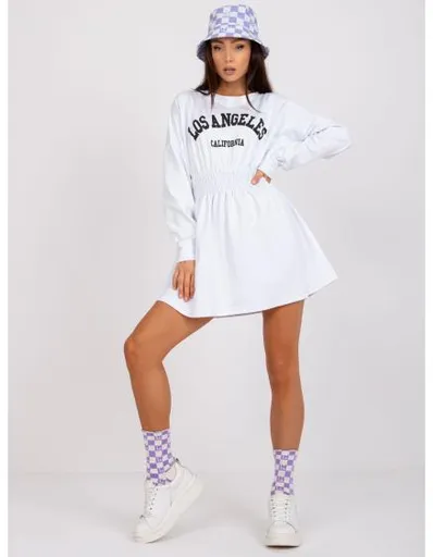 Dámské šaty s nápisem NADINE bílé
