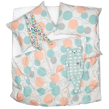 SCANquilt povlečení KREP kola bílopastelová (32114)