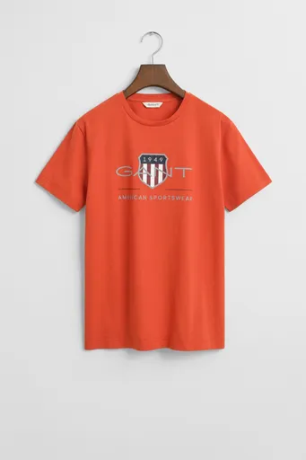 TRIČKO GANT ARCHIVE SHIELD SS T-SHIRT DEEP ORANGE