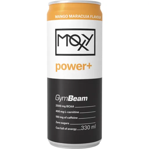 GymBeam MOXY POWER+ ENERGY DRINK 330 ML MANGO + MARACUJA Energy drink, , velikost