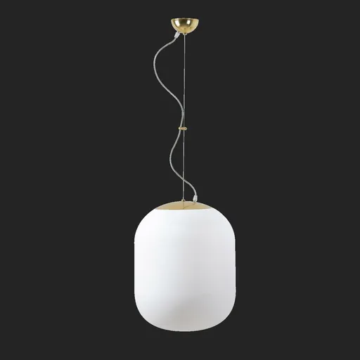 OSMONT TAN67334 TANIA L2 závěsné skleněné svítidlo mosaz leštěná / bílá IP40 3000 K 41W LED DALI