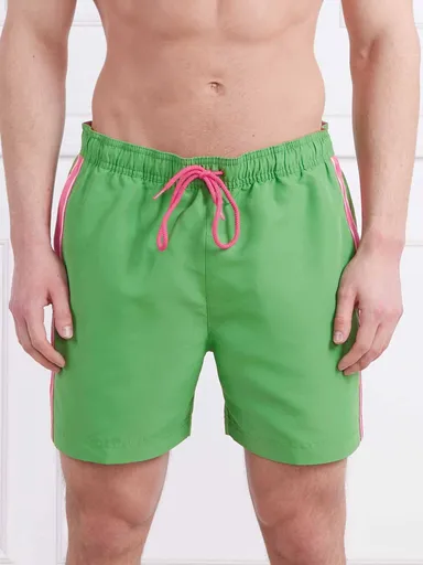 Tommy Jeans pánské zelené plavky UM0UM02757 XL