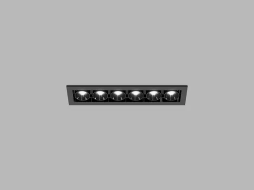 LED2 2560273DT Zápustné svítidlo RIVA MINI 6, B TRIAC 10W 2700K/3000K/4000K UGR černá