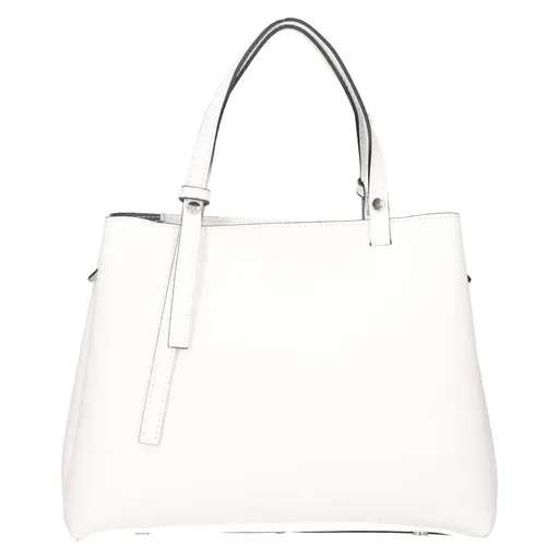 Dámská kožená kabelka Italia Gabby - bílá