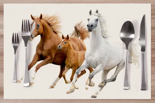 Prostírání Koňská rodinka