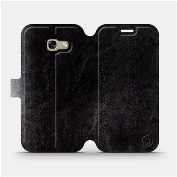 Flip pouzdro na mobil Samsung Galaxy A5 2017 v provedení  Black&Gray s šedým vnitřkem (5903226004102)