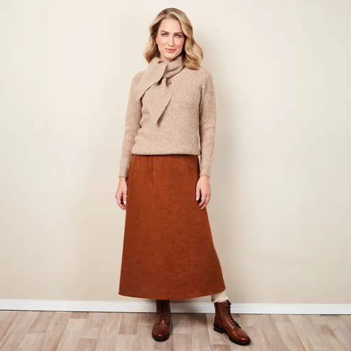 Pletený svetr se šálou