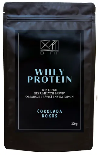 B-Fit Club Whey protein Čokoláda - Kokos 300 g