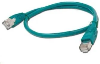 GEMBIRD kabel patchcord CAT6 stíněný FTP 0, 5m, zelený
