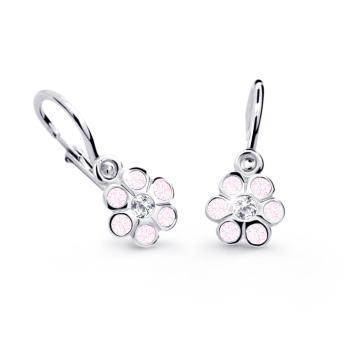 Cutie Jewellery Dětské náušnice z bílého zlata C1737-10-X-2 růžová