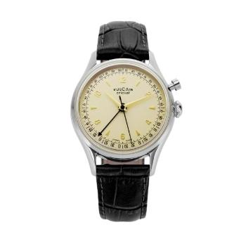 Vulcain Cricket Tradition 39 mm - Eggshell - Black Alligator