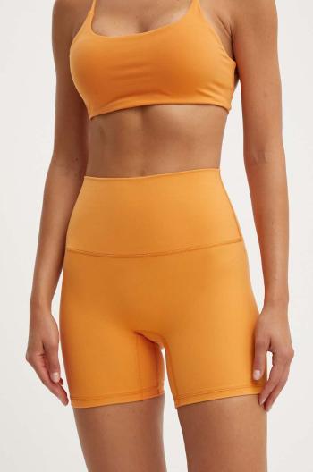 Šortky na jógu JOYINME Movement oranžová barva, high waist