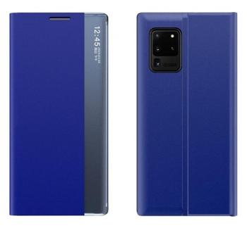 Huawei P40 Lite E, oldalra nyíló tok, kék