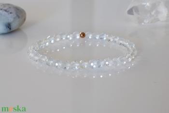 TOPÁZ karkötő, Valódi Topáz ásvány karkötő, Csillogó Topáz ásvány karkötő, ásvány karkötő fűzés, egyedi ásvány karkötő