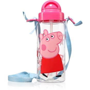 Peppa Pig Tritan Bottle With Strap láhev na vodu pro děti 500 ml