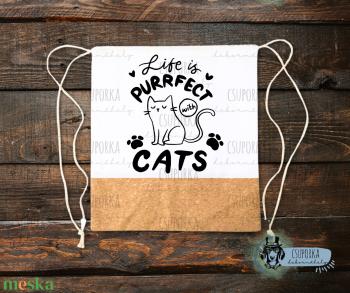 Tornazsák - Purrfect Cats