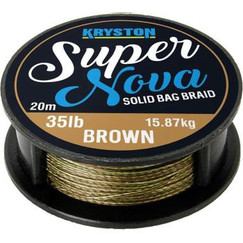 Kryston návazcová šňůrka super nova solid braid písková 20 m-nosnost 15 lb