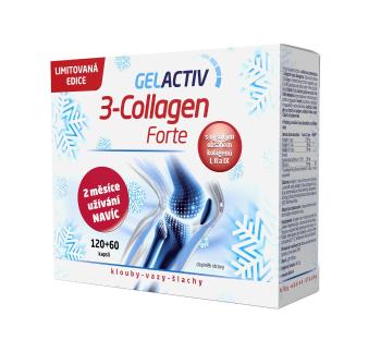 Gelactiv 3-Collagen Forte dárkové balení 120+60 kapslí