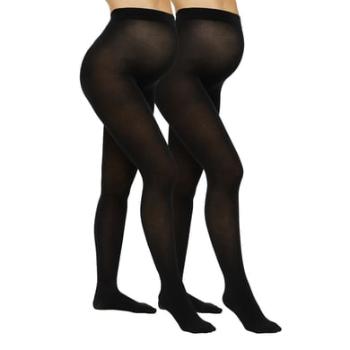 mamalicious Těhotenské punčocháče MLJENNIE 2-pack Black