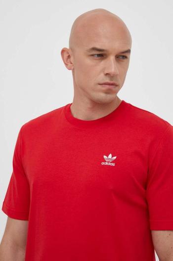 Bavlněné tričko adidas Originals červená barva, s aplikací