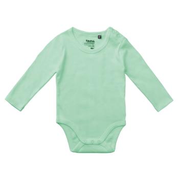 Neutral Dětské body s dlouhým rukávem z organické Fairtrade bavlny - Dusty mint | 86